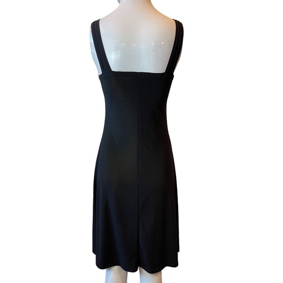 Sophie A Womens Fiat & Flare Tank Dress Sleeveless Square Neck Backless Black S - Picture 3 of 7